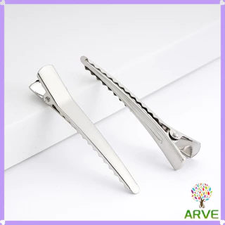 ARVE กิ๊บปากเป็ด วัสดุโลหะ อุปกรณ์เสริม DIY อุปกรณ์ร้านทำผม Hair Clips