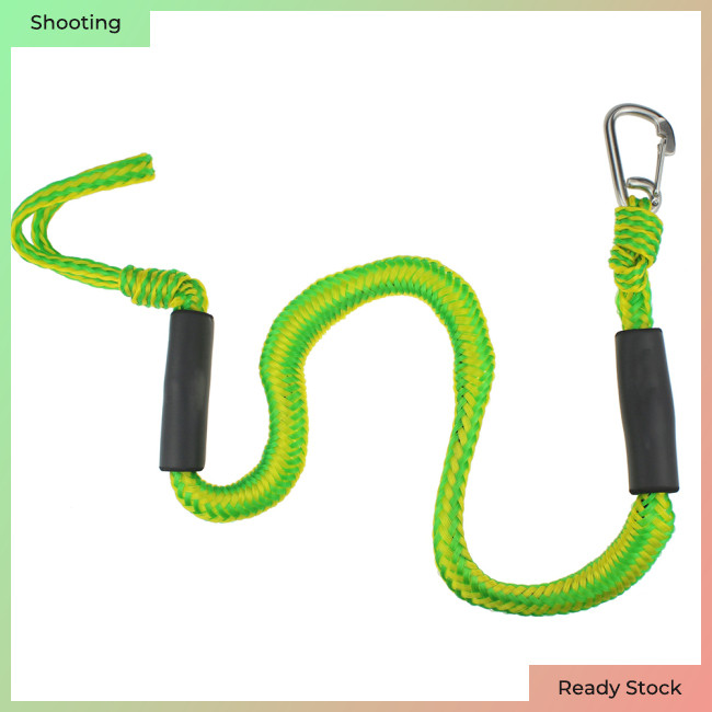 ขายร้อน!  Dock Line Bungee Jet พร้อม 316 คลิปสแตนเลสเชือกสกี Kayak เรือ Shock Absorbere Secure สายรั