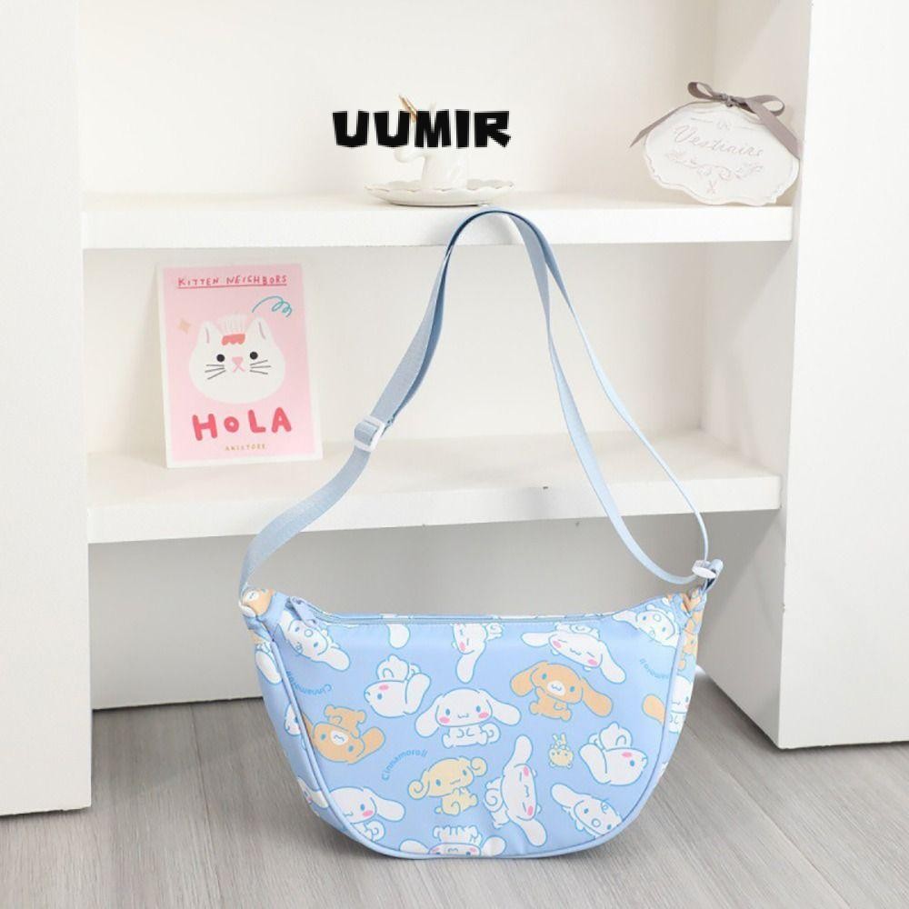 UUMIR Tote Bag กระเป๋าหิ้ว Kuromi ความจุขนาดใหญ่ กระเป๋าสะพาย Sanrio การ์ตูนน่ารัก