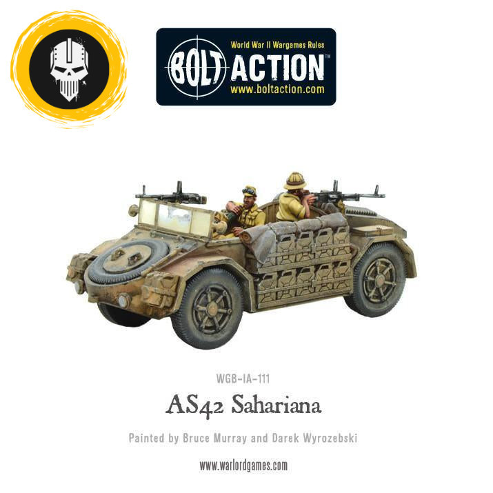 [พร้อมส่ง] WARLORD GAMES: BOLT ACTION: AS42 Sahariana โมเดลรถ