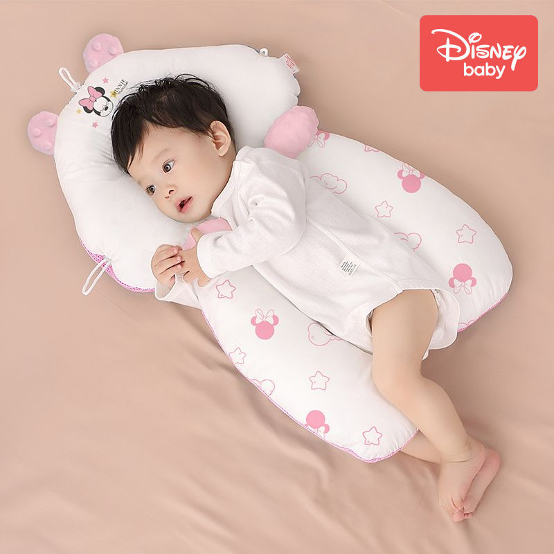 หมอนทารก ดิสนีย์ พร้อมคุณสมบัติที่ผ่อนคลายและแก้ไขเพื่อป้องกันอาการซินโดรมหัวแบนเหมาะสําหรับทารกแรกเกิดและทารก