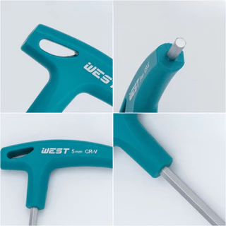 7pc CF 2mm-8mm T Type Hex Key ชุดประแจอัลเลนหกเหลี่ยมพร้อมที่จับยาง