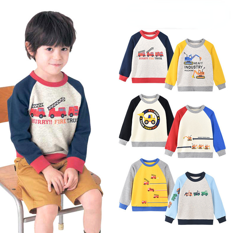 เสื้อผ้าเด็ก, ชุดเด็กหลายพันญี่ปุ่น, เสื้อสเวตเตอร์เทอร์รี่ผ้าฝ้ายแท้สําหรับเด็กผู้ชาย, ท็อปส์ซูและเสื้อ จุดต่ําสุด ชายฤดูใบไม้ร่วงและฤดูหนาว, ขนาด 90-140-0909
