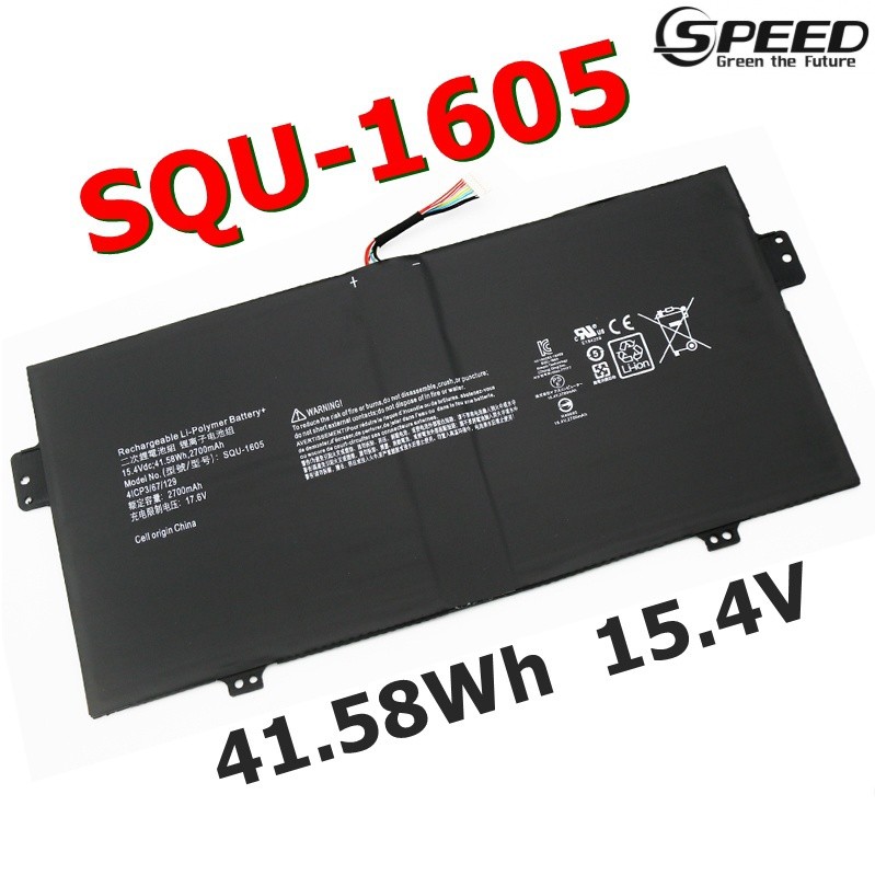 ✿ACER แบตเตอรี่ SQU-1605 /OEM (สำหรับ SWIFT 7 SF713-51, SPIN 7 SP714-51) ACER Battery Notebook แบตเต