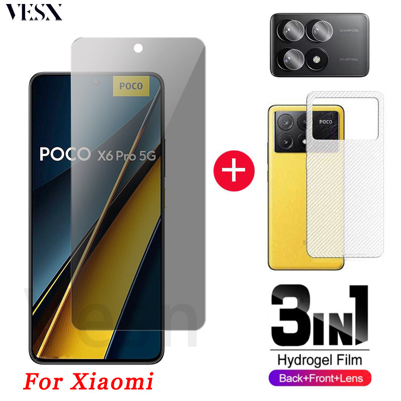 ฟิล์มกันแอบมอง ฟิล์มกันเสือก ฟิล์มกระจก Xiaomi POCO C65 C55 C40 X6 Neo X5 X4 X3 NFC M6 Plus M5 M5s M4 M3 F6 F5 F4 F3 GT Pro 4G 5G 2024