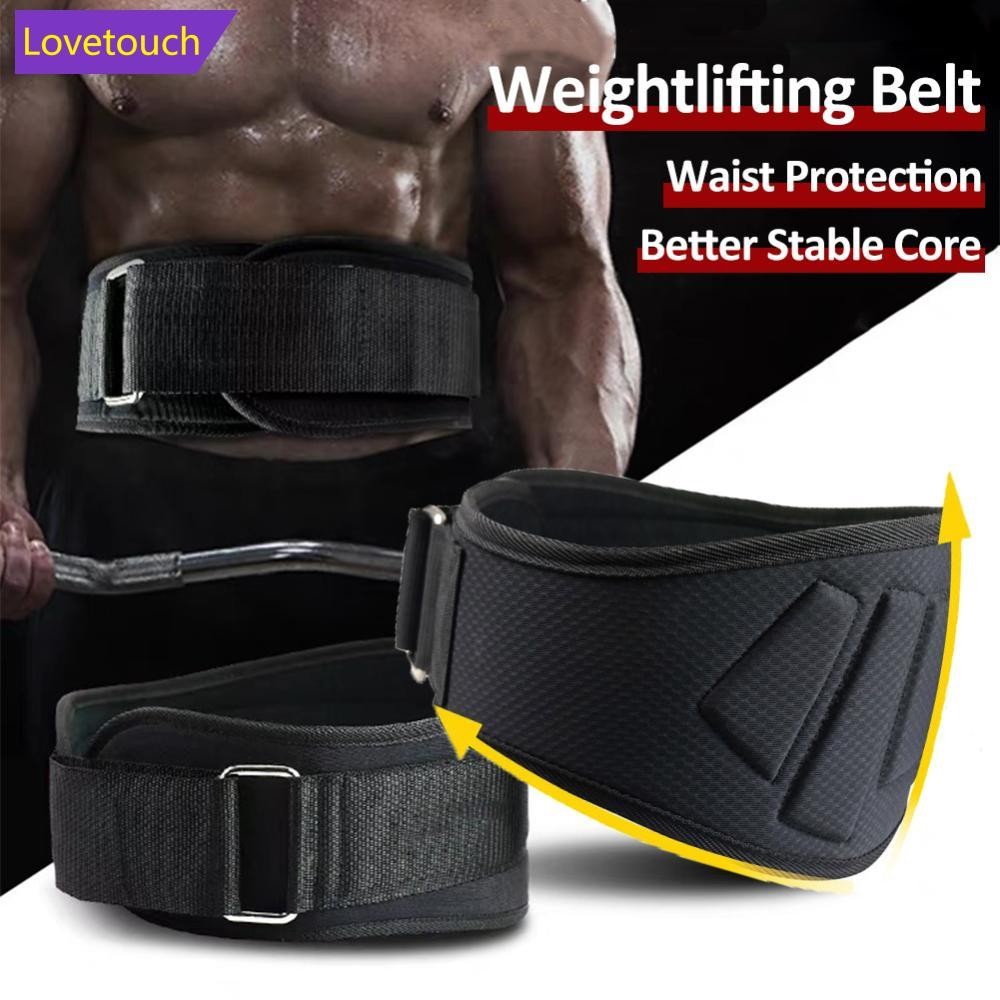LOVETOUCH ปรับเอว Protector Breathable Barbell ยกน้ําหนัก Squat เข็มขัดสําหรับผู้ชายผู้หญิงกีฬาฟิตเน