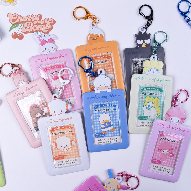 (Cherry Bomb) Kawaii Kuruliosam Pekkle Usahana Card Cover Sanrio Keroppi Piano Wish Me Mell Xo Tiny 