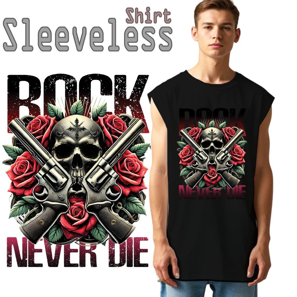 Noppapot เสื้อแขนกุดโอเวอร์ไซซ์ ลายYou Rock ขนาดใหญ่สะใจ เนื้อผ้าCotton ใส่สบาย ระบายอากาศ สินค้าพร้อมส่ง มีปลายทางRK03