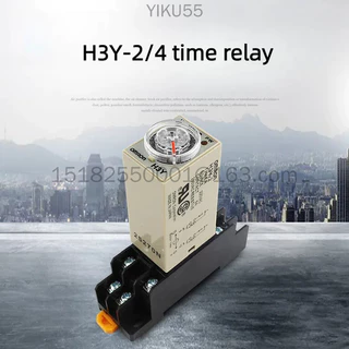 Omron รีเลย์เวลาขนาดเล็ก H3Y-4 สวิตช์จับเวลาอิเล็กทรอนิกส์แบบหน่วงเวลากําลังสูง ฐานเข็มขัด 14 พิน