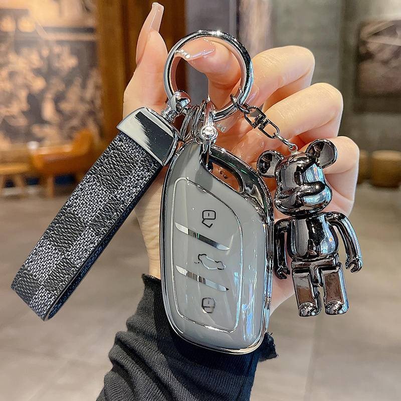 Hys รถ Remote Key Holder MG 6 MG 5 4 MG Electric EP ES ZS EV Maxus พวงกุญแจรถกระเป๋าใส่กุญแจรถยนต์