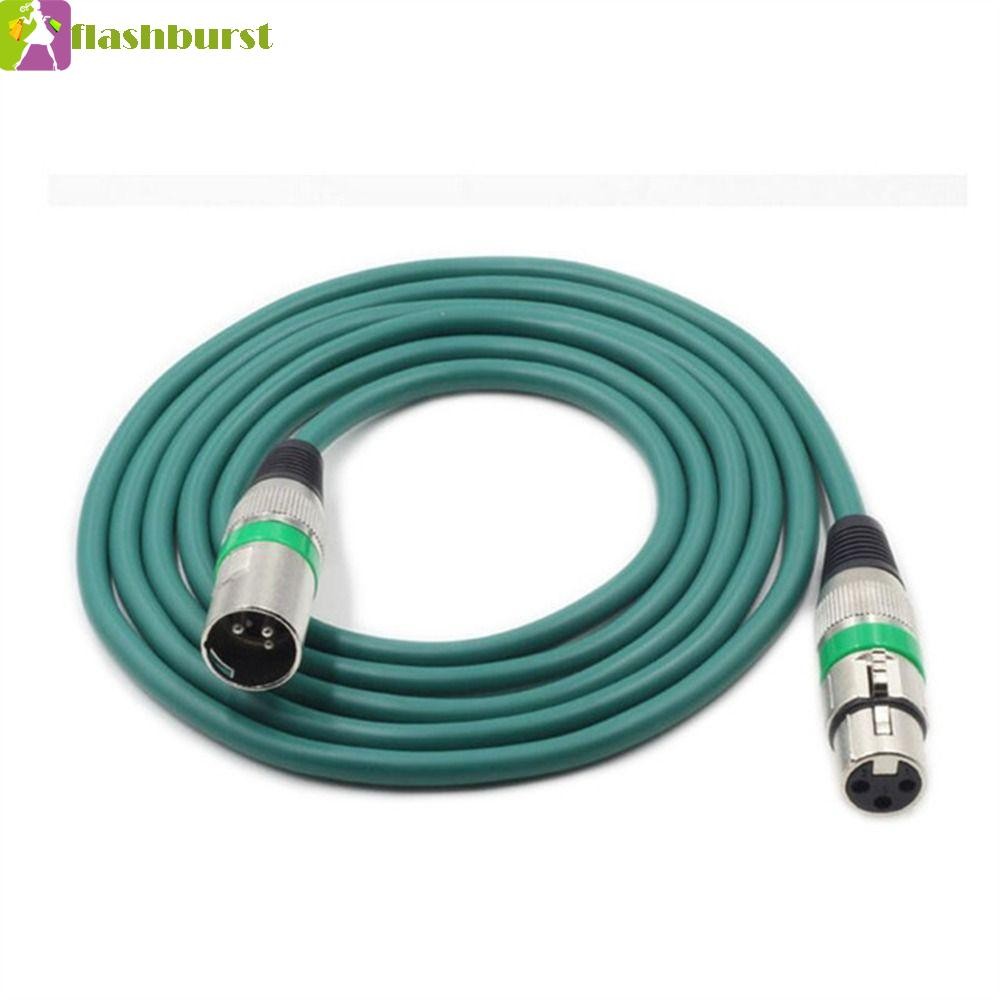 Flashburst 3Pin สาย XLR อุปกรณ์ไมโครโฟน 3m 5m 10m สายสัญญาณเสียงสัญญาณเสียงสาย Shielded ไมโครโฟนเครื่องขยาย Canon Plug สัญญาณเสียง