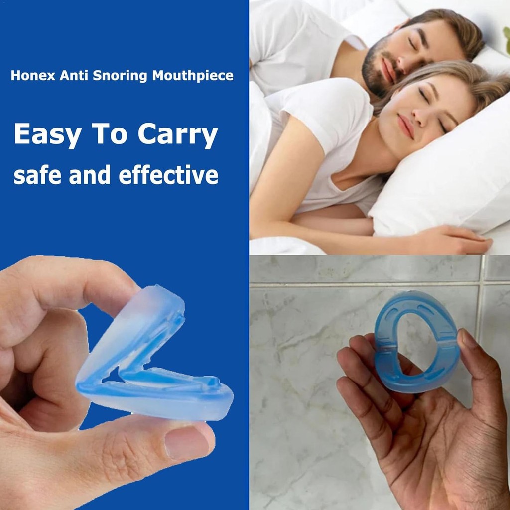 Honex Anti-Snoring Mouthpiece Snore ลด Mouthpiece ที่มีประสิทธิภาพ Snoring ป้องกันลด Snoring Aid สํา
