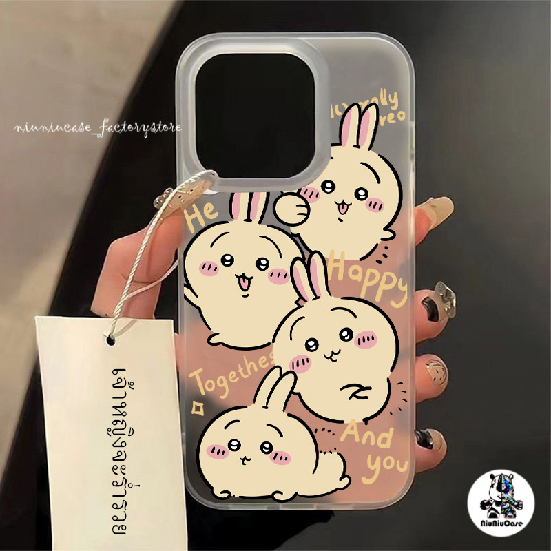 ส่งจากไทย เคสไอโฟน11 เคสโทรศัพท์ Cute chiikawa Matte Case For iPhone 11 12 13 14 15 Pro Max X XS Max 7P 8P Plus XR เคส