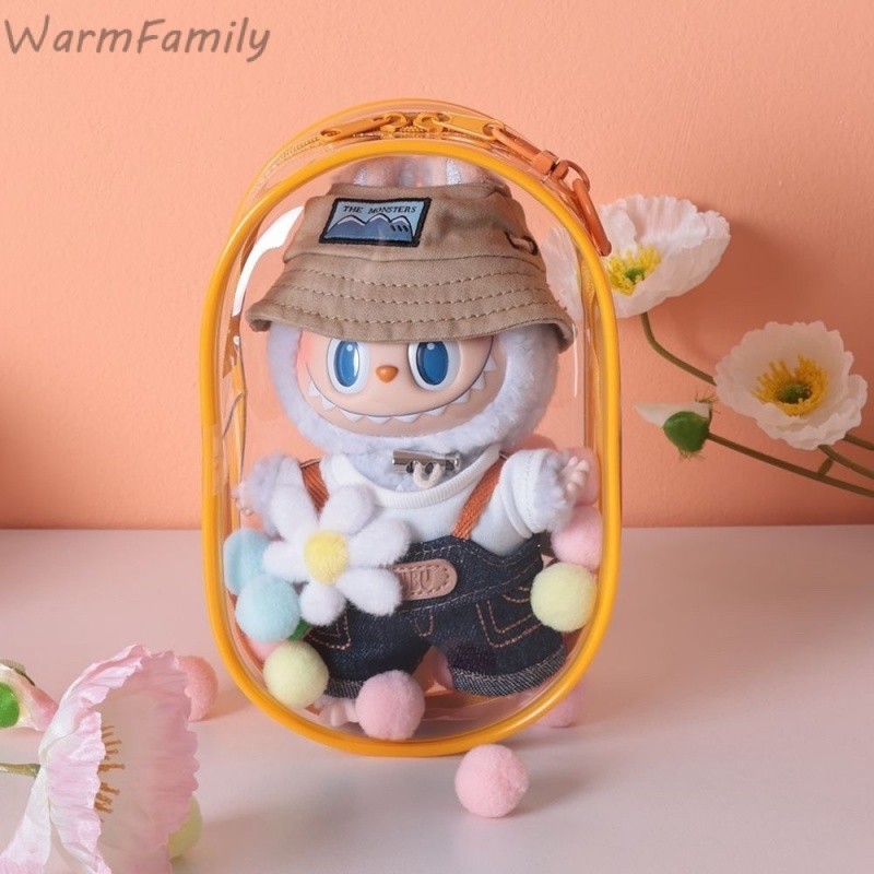 COD กระเป๋าใส่ลาบูบู้ ซองใส่ลาบูบู้ กระเป๋าใสใส่เบบี้ทรี เหมาะสำหรับ labubu Baby Three v1/v2/3 ป้องกันฝุ่น กันฝน