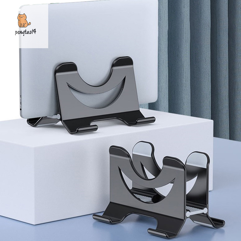 Pengtao14 ขาตั้งแนวตั้งสําหรับ Mac Mini อลูมิเนียมแล็ปท็อปเดสก์ท็อปขาตั้ง Anti-Slip ผู้ถือคอมพิวเตอร์แบบปรับได้ใหม่