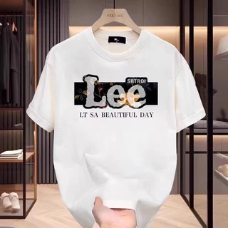 เสื้อยืดแขนสั้น คอกลม ผ้าฝ้ายแท้ พิมพ์ลาย สไตล์เกาหลี อินเทรนด์ ลำลอง สำหรับผู้ชาย ฤดูร้อน 2024 มาใหม่