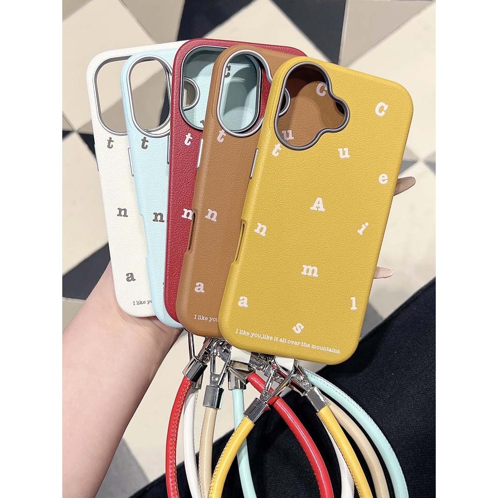 เคสโทรศัพท์หนังน่ารัก สําหรับ 16โปรแม็กซ์ 15โปรแม็กซ์ 14โปรแม็กซ์ 13 โปรแม็กซ์ ปกแข็งกันกระแทกพร้อมโ