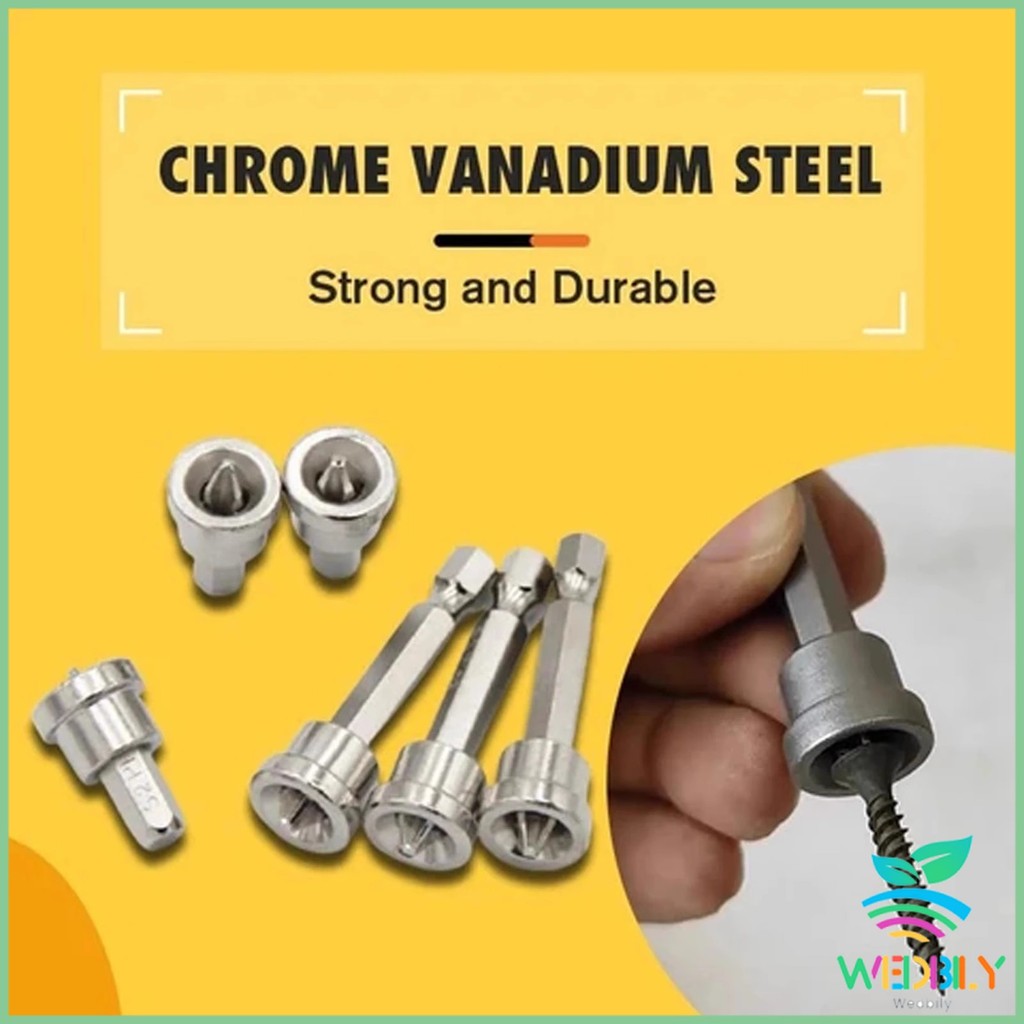 ดอกสว่านไขควงแม่เหล็ก กันลื่น อเนกประสงค์ สําหรับยิปซั่ม จํานวน 5 ชิ้น PH2x25mm PH2x50mm Hardware