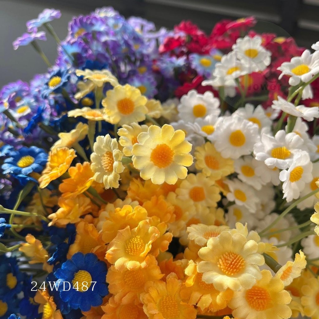 เดซี่ 5 ก้าน 75 ดอก ดอกไม้ประดิษฐ์ พร๊อพถ่ายรูป