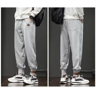 MANSTR M-5XL ผู้ชายฤดูหนาวขนซับขนแกะหนาซูเปอร์อบอุ่นกางเกงกลางแจ้ง กันลม หลวมสบายๆความร้อนกางเกงสีดําสีเทาขนาดบวก