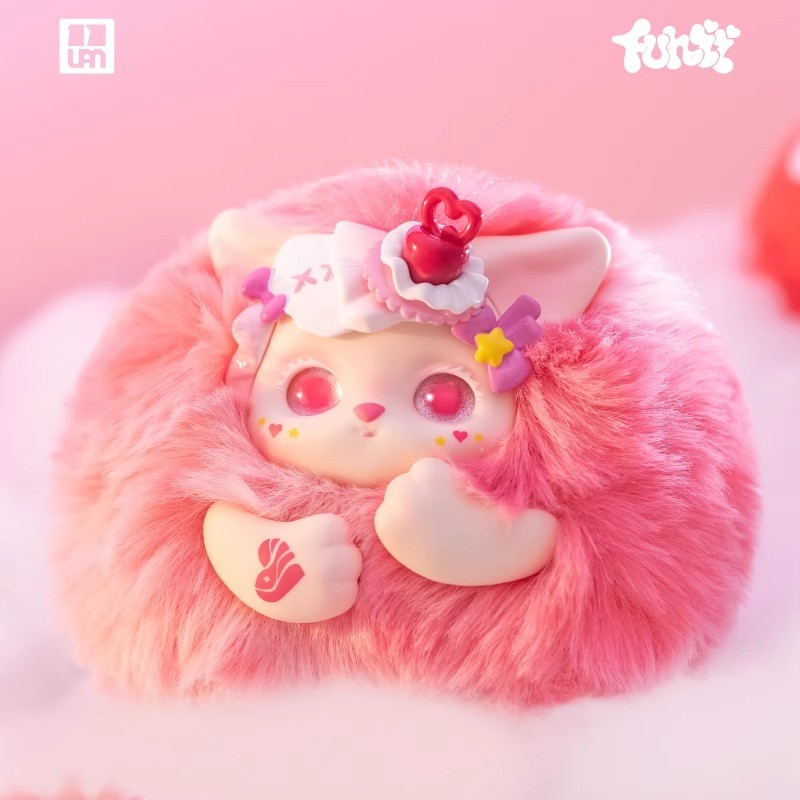 Letsvan FUNII-Dream In the clouds ซีรีส์กล่องตาบอด fuzzy cloud Mengyu ตุ๊กตาตุ๊กตากล่องตาบอดของขวัญทํามือสามารถแขวนบนกระเป๋าและใช้เป็นพวงกุญแจ