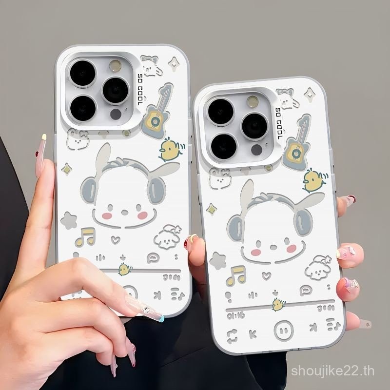 หูฟัง Hello Kitty Apple 13เคสมือถือ iphone15คู่14PLUS กันกระแทก12PROMAX pacha Dog 11