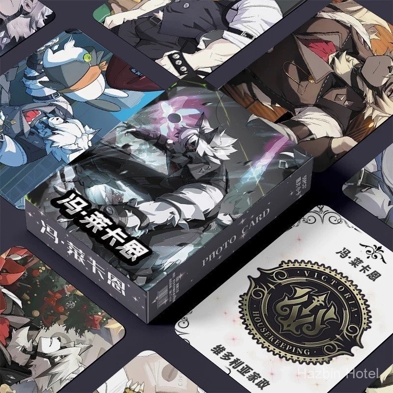 [ในสต็อก] 55ชิ้นอะนิเมะ zenless Zone ZERO โดย lycaon เลเซอร์การ์ดสภาพแวดล้อมของบัตรขนาดเล็ก, 55โดย l