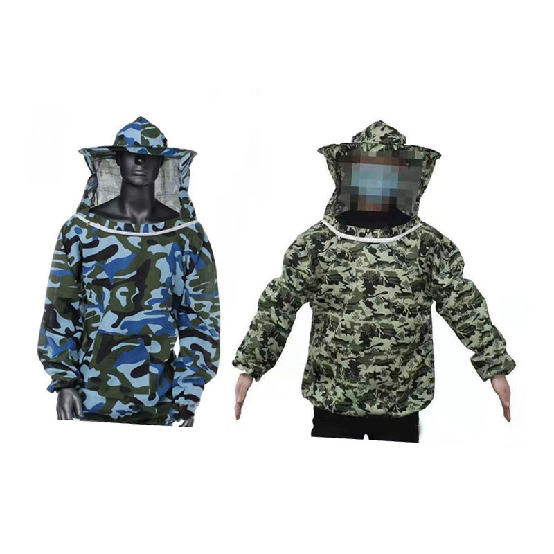 เสื้อการเลี้ยงผึ้ง Breathable Honeybee Keeper สายรัดยืดหยุ่นกระเป๋าด้านหน้าเครื่องดูดควันแบบถอดได้สำหรับการประชุมเชิงปฏิบัติการ