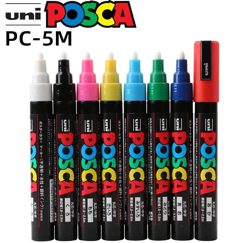 Uni posca Acrylic Marker, PC-5M 29 สีถาวร Marker, POP/graffiti โปสเตอร์/ระบายสี руrejer ในโลหะ Glass