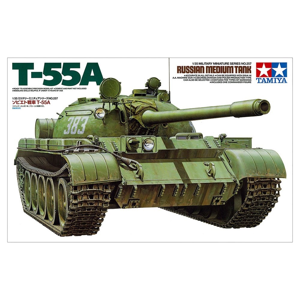 TAMIYA 35257 1/35 RUSSIAN MEDIUM TANK T-55A