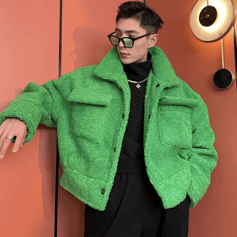 [เสื้อแจ็คเก็ตฤดูหนาวสำหรับผู้ชาย] เสื้อแจ็คเก็ตสุดหล่อสไตล์ยอดนิยมในโลกออนไลน์เนื้อแกะกำมะหยี่ผ้าฝ้ายหนาฤดูหนาวเสื้อผ้าเบสบอลผู้ชายอินเทรนด์เสื้อแจ็คเก็ตคู่รัก