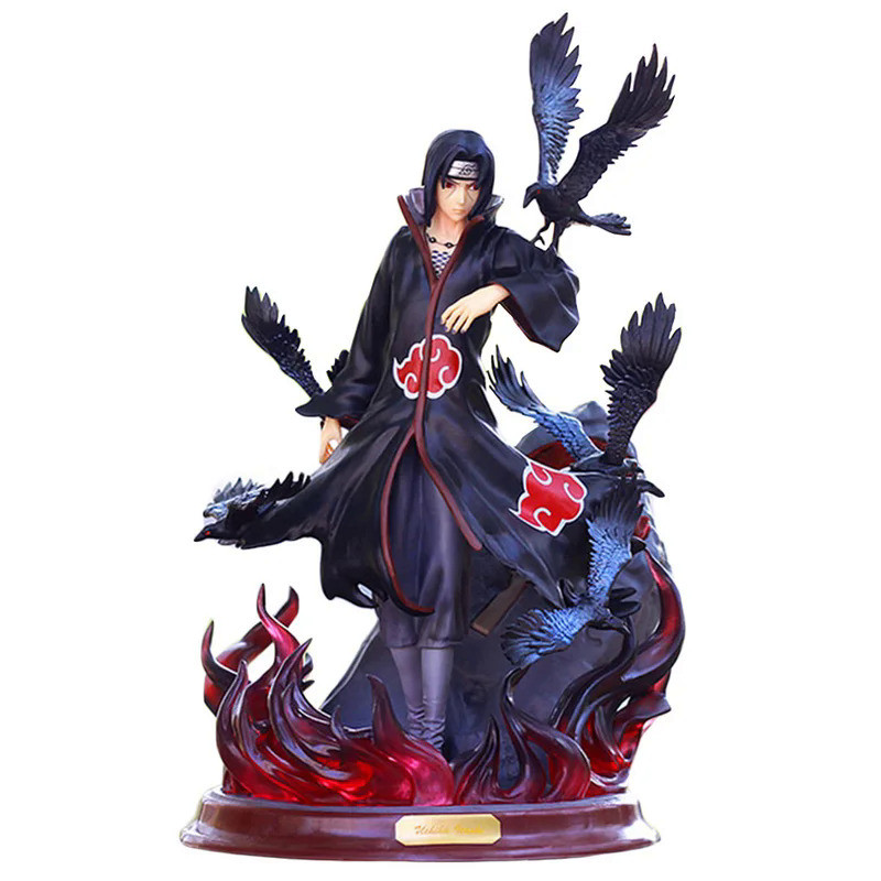 Naruto Anime Figure Uchiha Itachi Pvc Action Figure Toy Naruto Shippuden Uchiha Itachi And Crow Coll