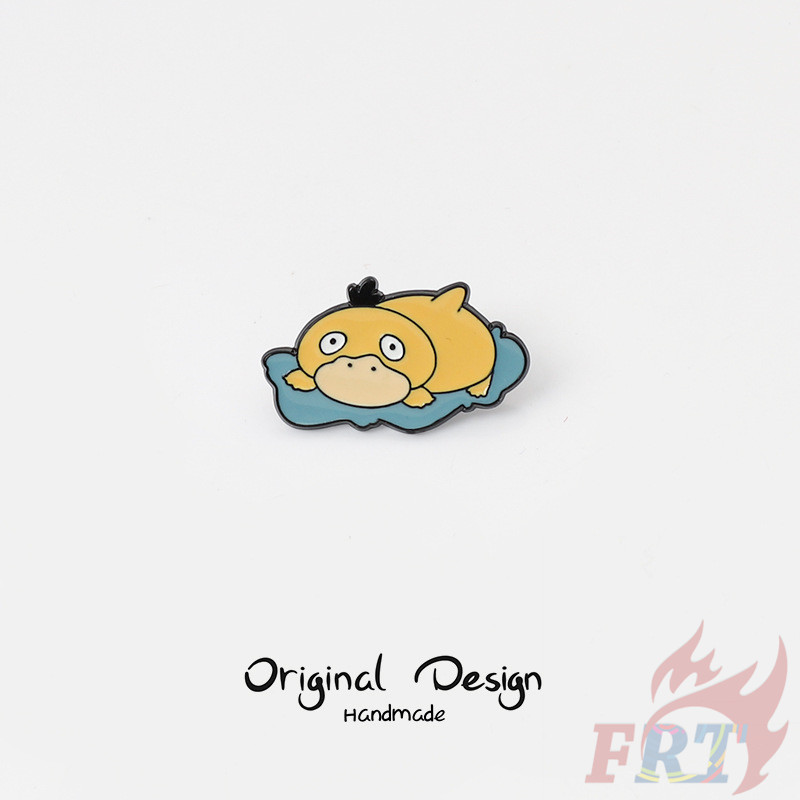 ✿ เข็มกลัด Psyduck ว่ายน้ํา ✿ ป้ายหมุดปุ่มกระเป๋าเป้สะพายหลังเคลือบ Doodle 1 ชิ้น