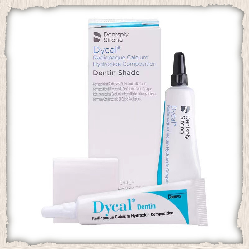 1 ชุด/กล่อง Dentsply Dycal Self-congation Calcium Hydroxide Dental Material (13g + 11g)