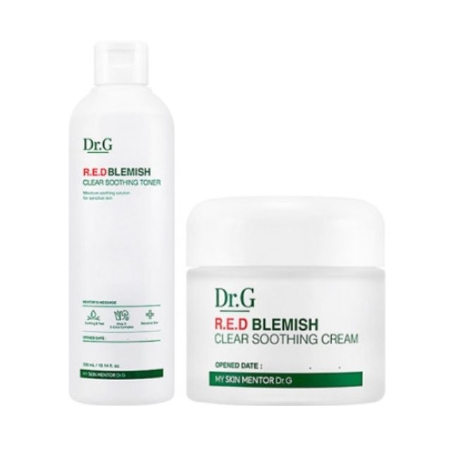 ชุด 2 ชิ้น Dr.G Red Blemish Clear Soothing