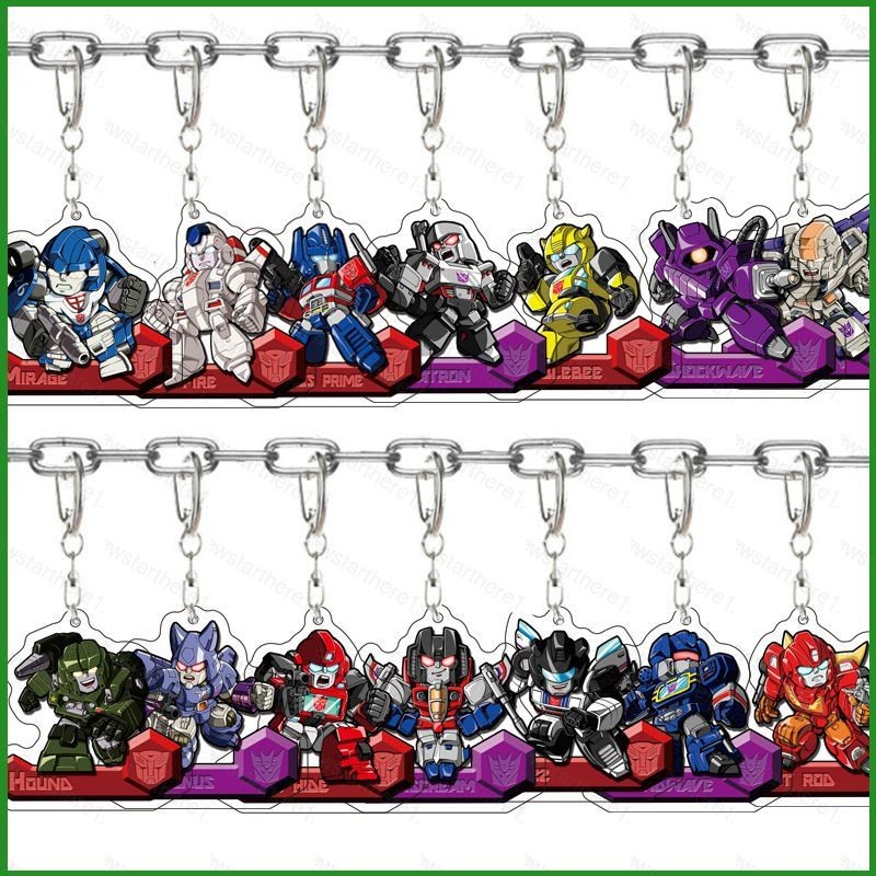 Jason Transformers Autobots Optimus Prime Bumblebee Megatron acylic key holder พวงกุญแจห้อยกระเป๋า