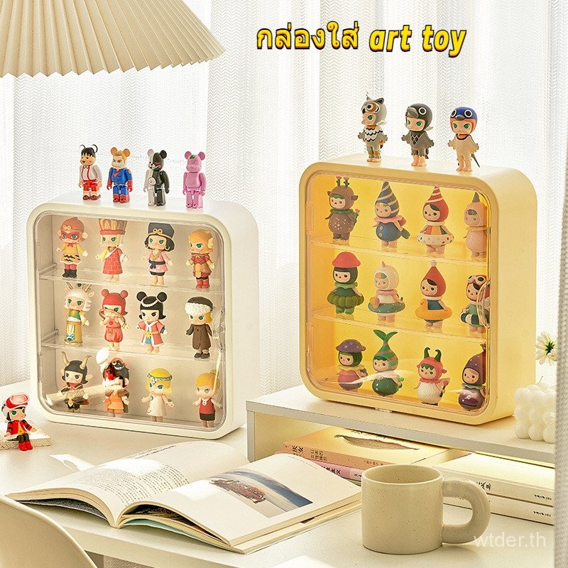 ตู้ติดผนังกล่องแสดงผลอะคริลิคใส Art Toy กันฝุ่นกันความชื้นพร้อมฝาปิดกล่องแสดงผลรุ่นกันฝุ่นกันความชื้