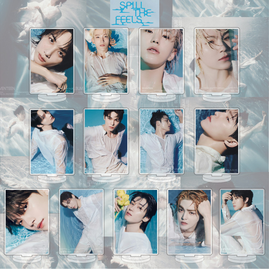 Kpop SEVENTEEN 12th Mini Album ใหม่อะคริลิคสองด้านเครื่องประดับเดสก์ท็อปเครื่องประดับ