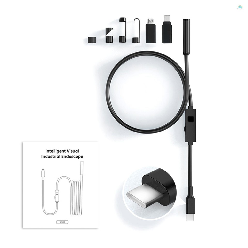 กล้องเอนโดสโคปอุตสาหกรรมEndoscope พร้อมไฟ, IP67 กันน้ํา Borescope พร้อมไฟ LED 8 ดวง 16.4ft สายกึ่งแข็ง, 2.0 ล้านพิกเซล HD กล้องงูสําหรับ - รูปที่ 7