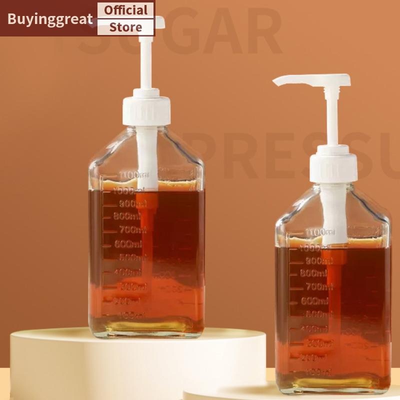 Tst 1100ml เครื่องจ่ายน้ําเชื่อมกาแฟมัลติฟังก์ชั่นน้ําผึ้งซอสซอสมะเขือเทศขวด W/ปั๊ม SG