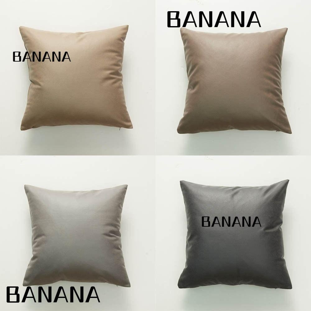 Banana1 หมอน Nordic หนังเทียมโซฟาห้องนั่งเล่นปลอกหมอน