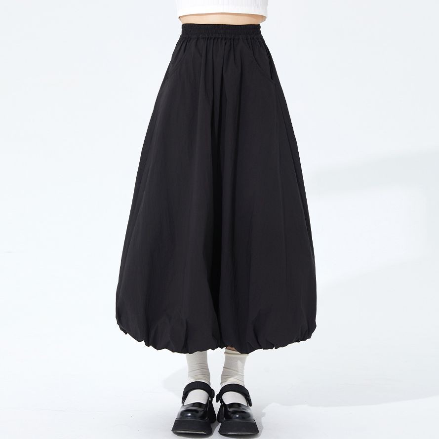 [LININ] กระโปรงดอกตูม สไตล์ญี่ปุ่น ยาวปานกลางเอวสูง ทรง.slimmer ใส่สบาย - รูปที่ 2