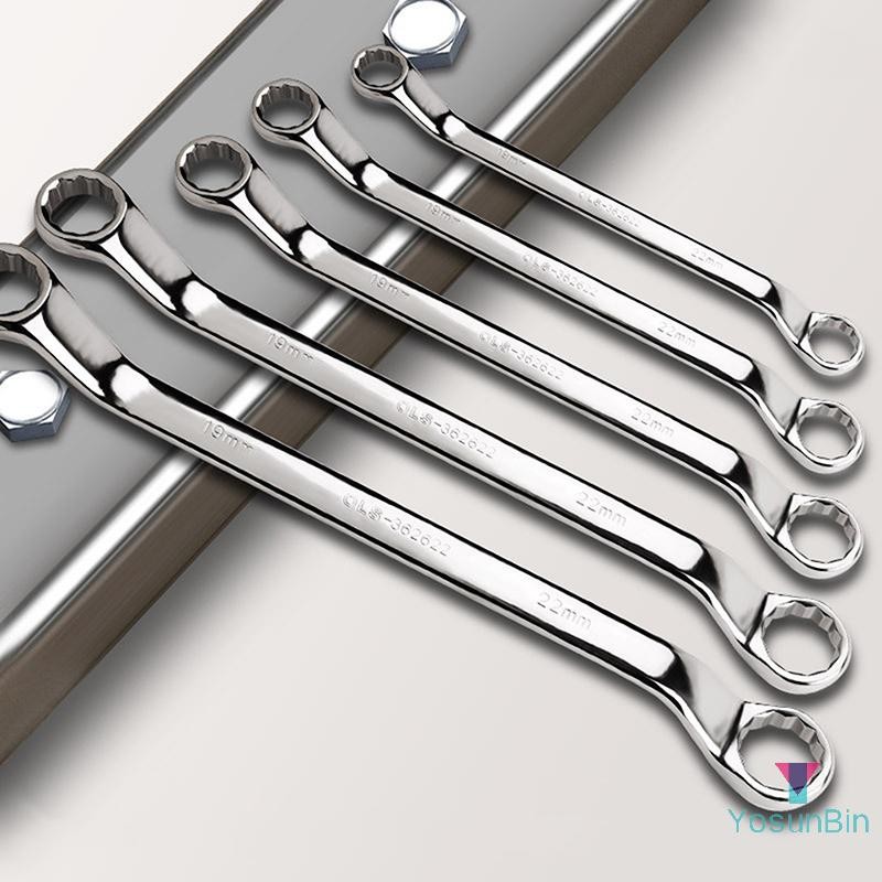 Yosunbin] al Double-ended Spanner Double Head Box End ประแจความร้อน Treated Hardened Offset แหวน Spanner เครื่องมือซ่อมรถยนต์ใหม่