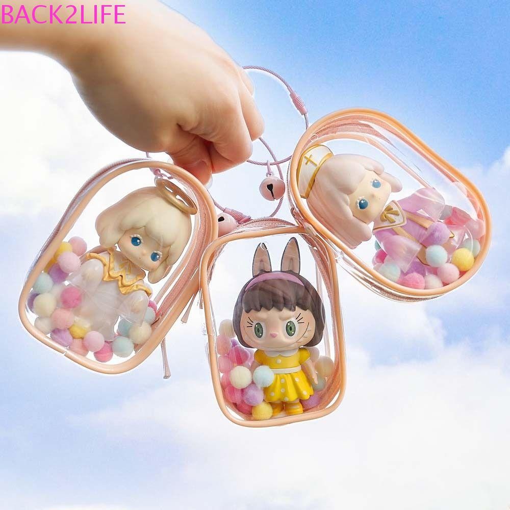 Back2life Labubu Time Doll Out-border Bag,โปร่งใสStation Module Popmart Blind Display Bag,แบบพกพาตุ๊กตาOut-ขากระเป๋าพวงกุญแจPVC Labubu Time Doll Bunของเล่นเด็กผู้หญิง