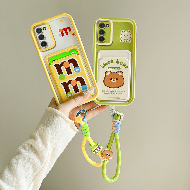 เคส Samsung A02S A03S ใส่การ์ดการ์ตูนโทรศัพท์มือถือกระเป๋านุ่ม BBKB