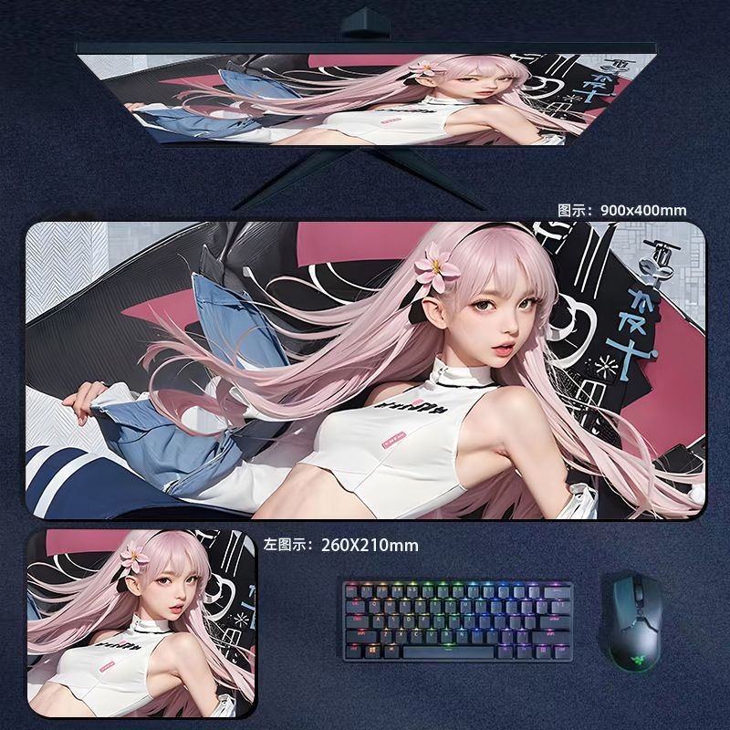 [70 * 30 ซม.] แผ่นรองเมาส์ขนาดใหญ่สําหรับเล่นเกมอะนิเมะแผ่นรองคีย์บอร์ดเกมนักเรียนสํานักงานหนังสือหอพักแผ่นรองโต๊ะ เด็กผู้ชาย แผ่นรองคอมพิว