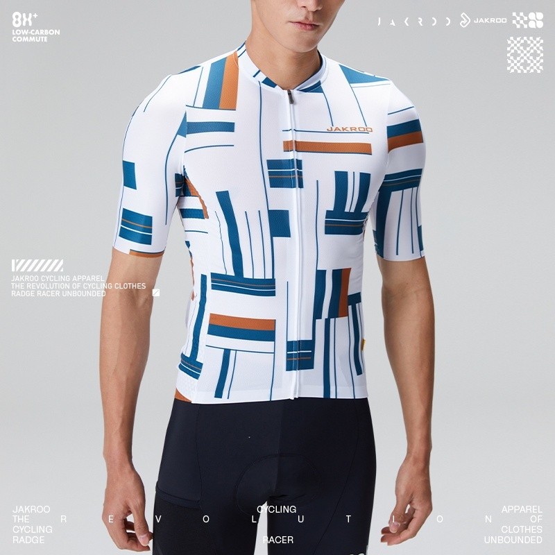 JAKROO powerband เสื้อปั่นจักรยานฤดูร้อนสไตล์ใหม่ผู้ชายแขนสั้นจักรยาน TOP - รูปที่ 5
