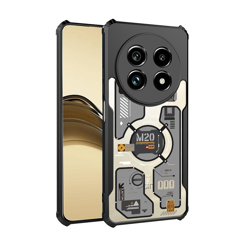 [สต๊อกพร้อม]เคสโทรศัพท์ใสสําหรับRealme 13 Pro Plus Extreme 12 Pro Plus 12X 12 Lite 11 Pro Plus 11X 5G 4G Shock Fall PreventionเคสใสNo.4 Mechรูปแบบ