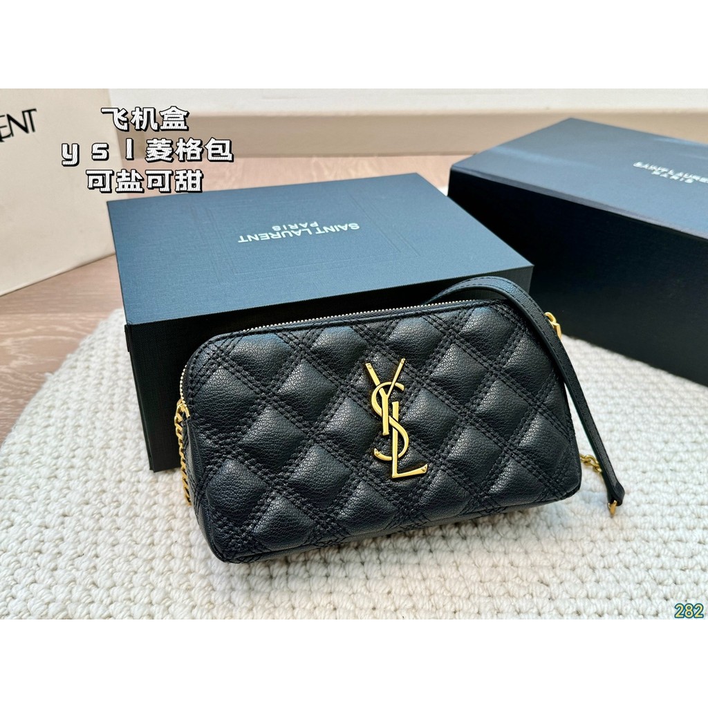 Ysl กระเป๋าสะพายผู้ชายและผู้หญิงกระเป๋าสะพาย Tote กระเป๋าผู้หญิงกระเป๋าถือกระเป๋าช้อปปิ้งหรูหรา