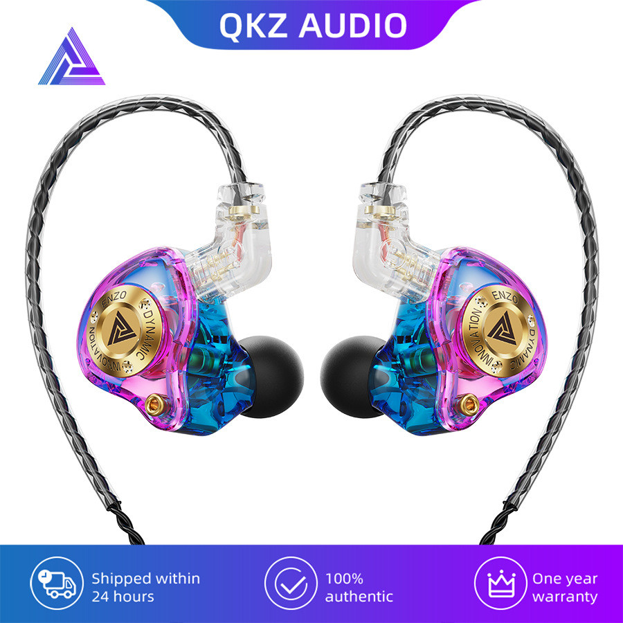 QKZ ENZO PRO inEar IEMs 11 มม.ไดรฟ์แบบไดนามิกขนาดใหญ่หูฟังพร้อมไมโครโฟนหูฟังเกมชุดหูฟังเพลงหูฟัง Audiophile